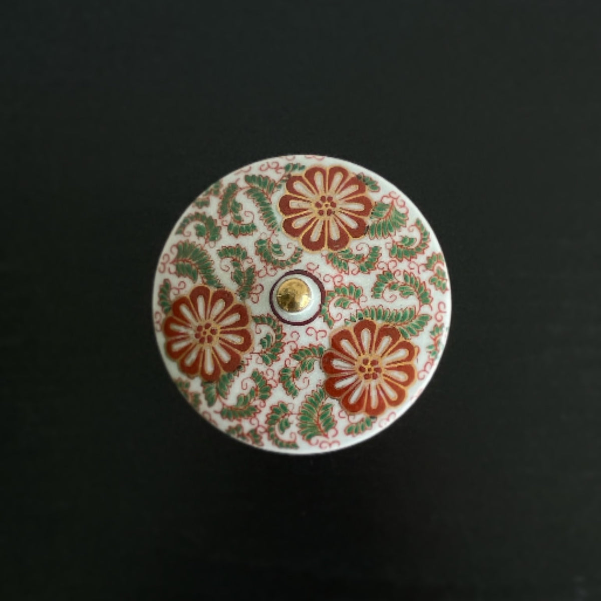 Kutani vintage small flower design candle