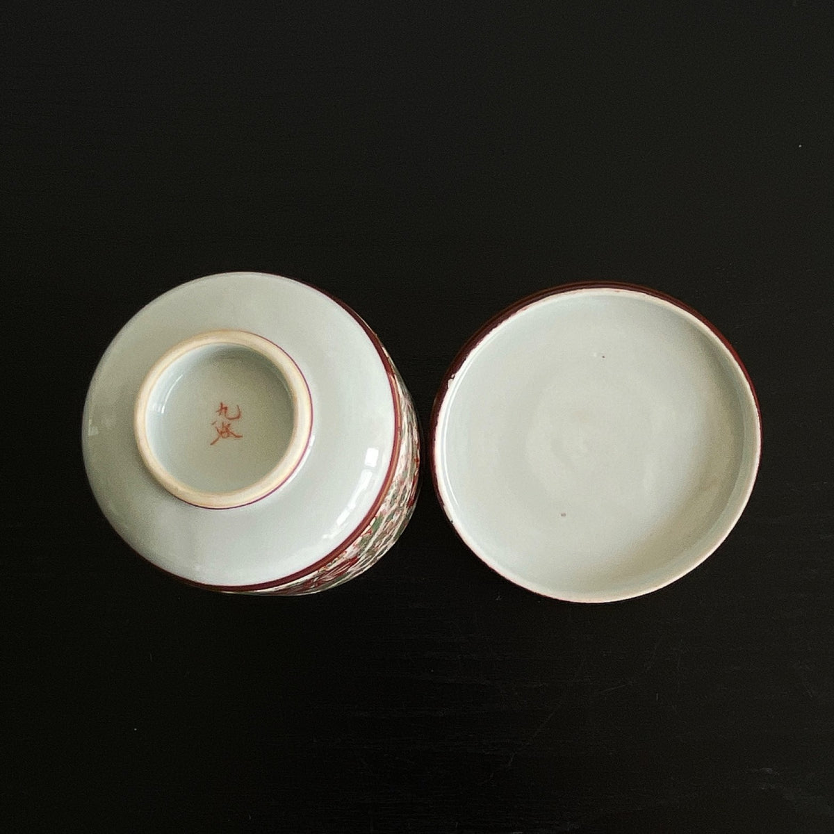 Kutani vintage small flower design candle