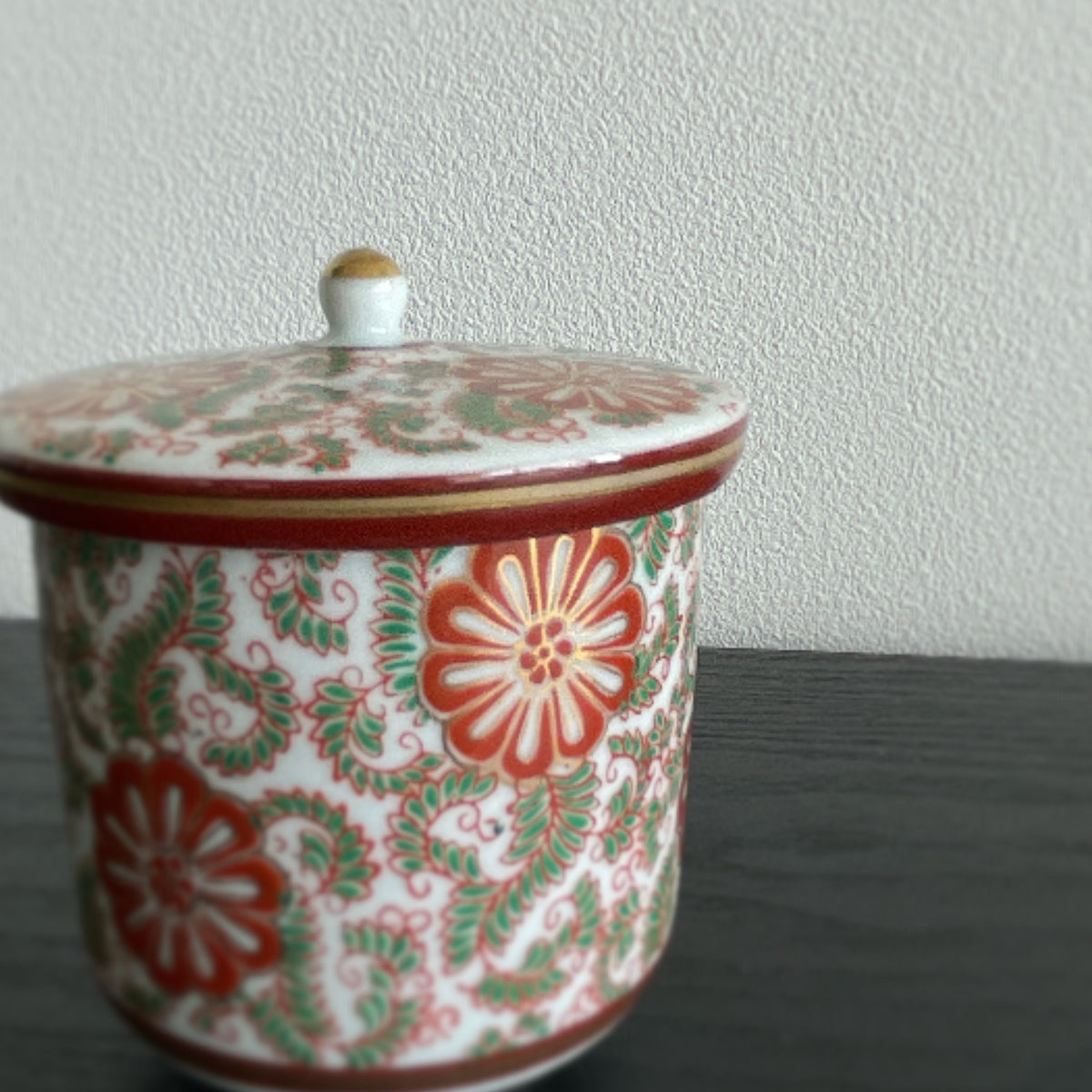 Kutani vintage small flower design candle