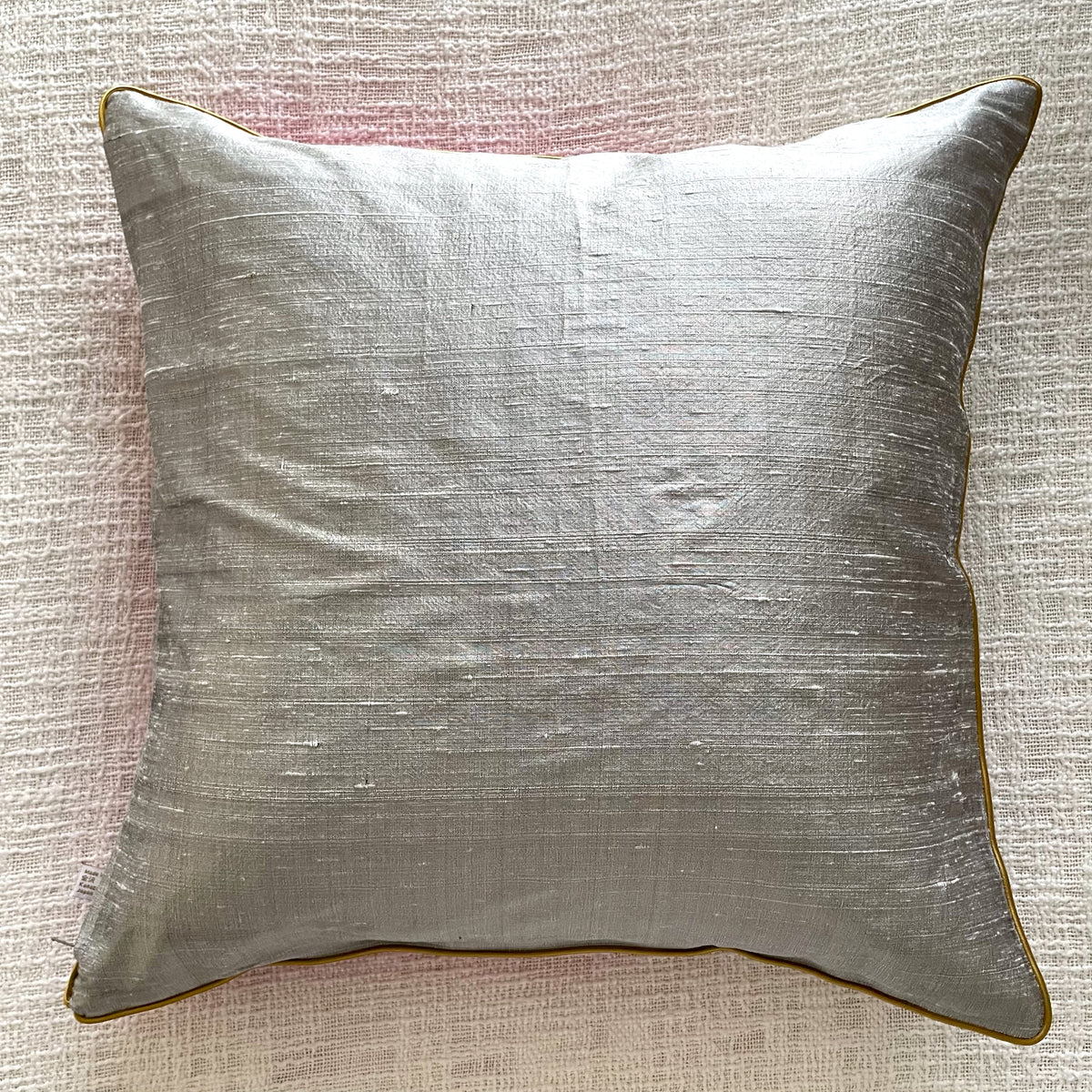 Vintage Kimono Cushion Cover with Fukujuso Embroidery