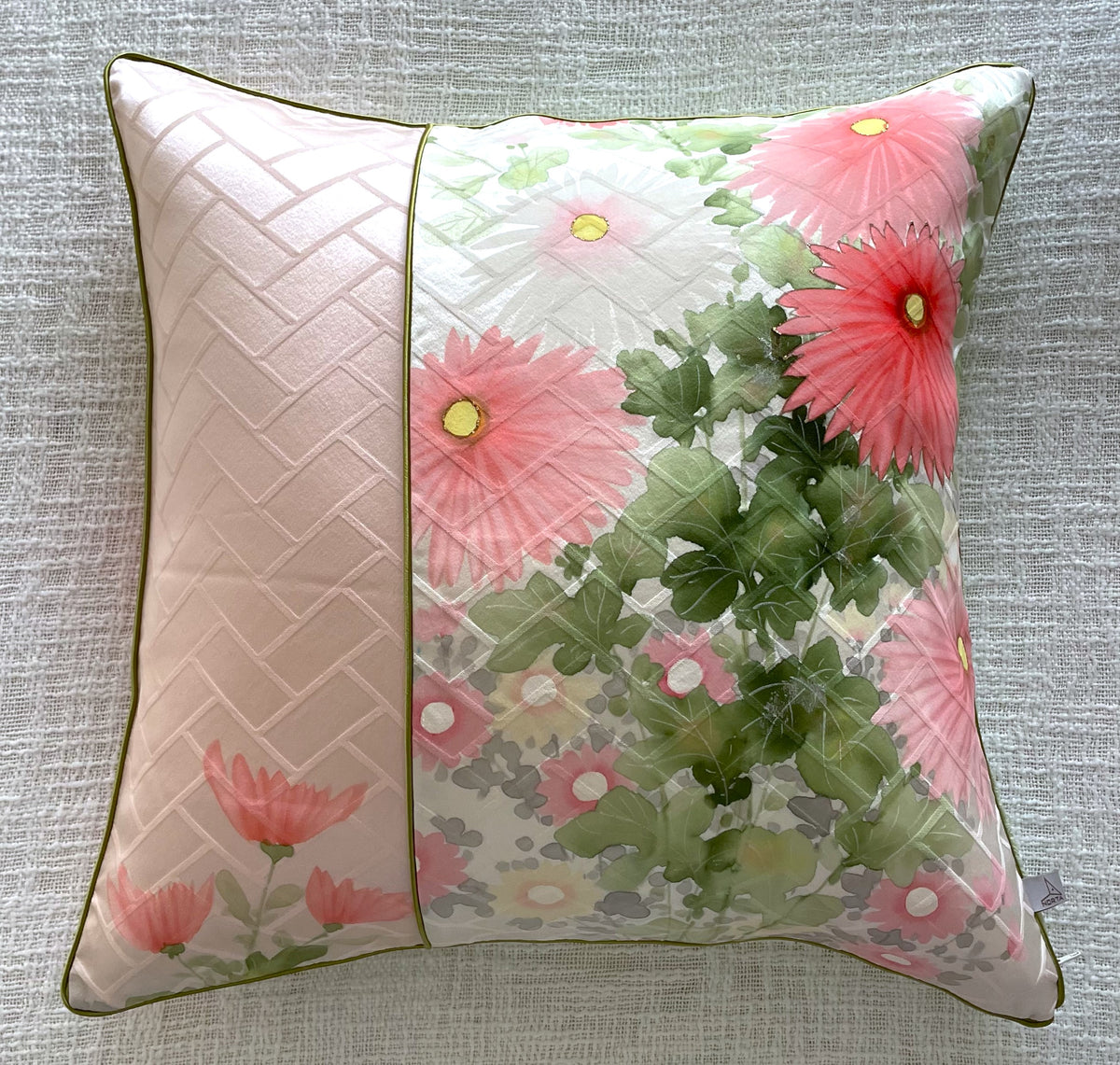 Vintage Kimono Cushion Cover Daisy②