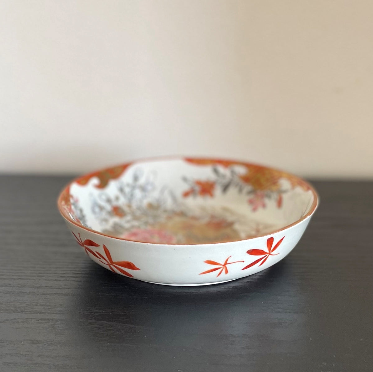 Gold Dish with Bird and Peony