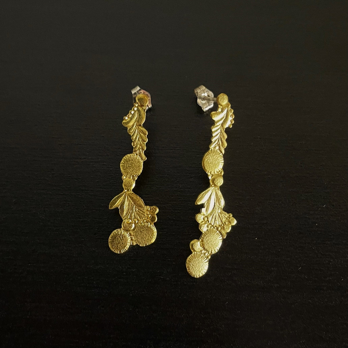 Piercing Flowers in row