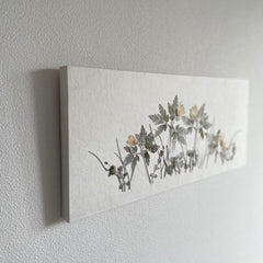 Art Panel 長方形 (45cmx20cm) お花 ⑤