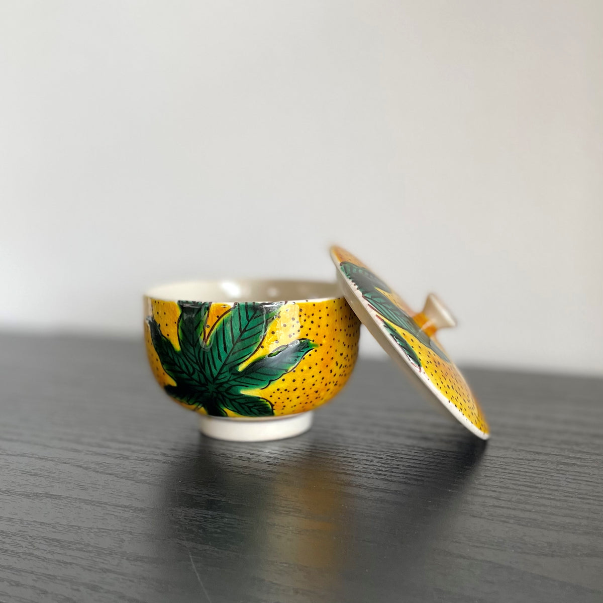 Tea bowl with lid, Kogutani copy