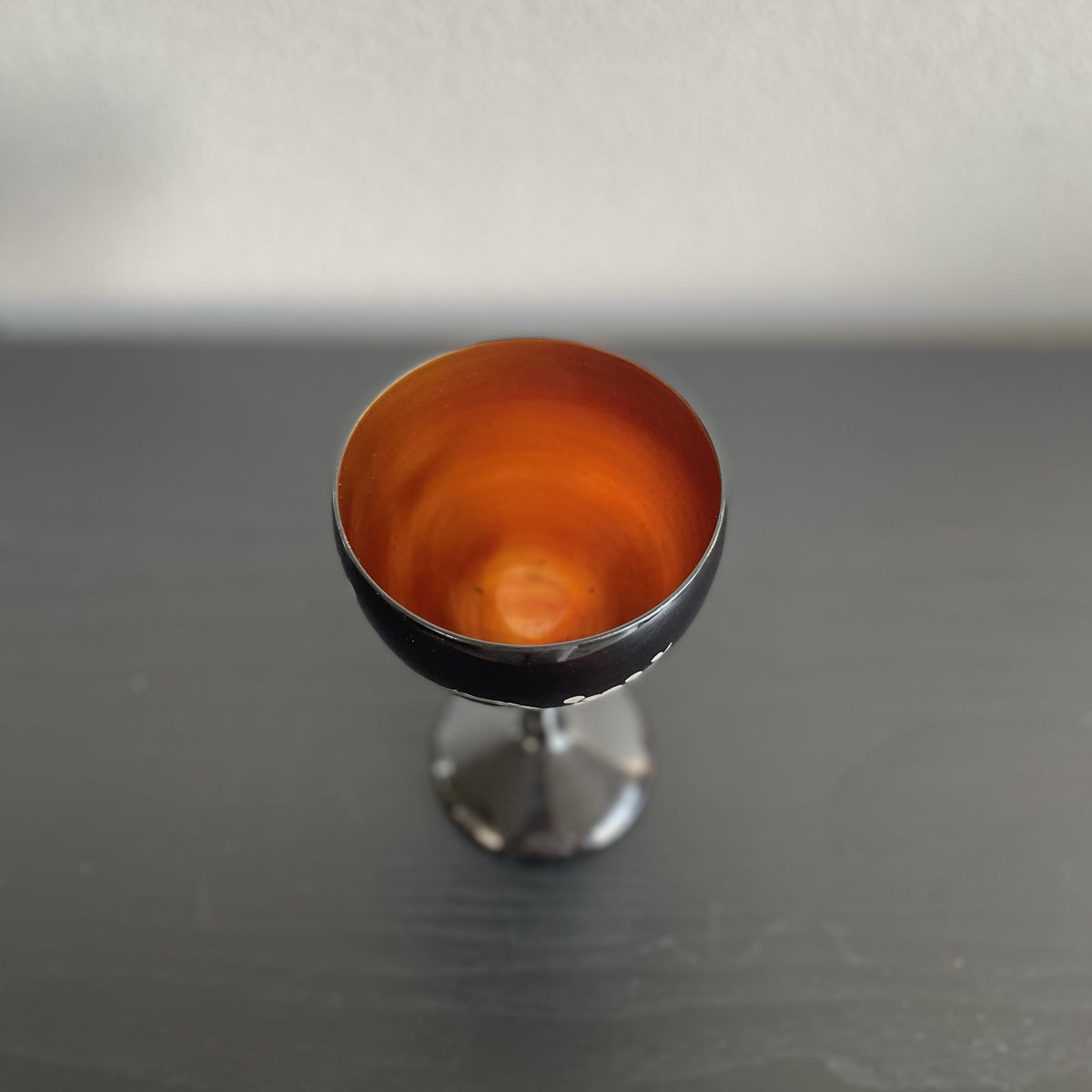 Lacquer wine glass